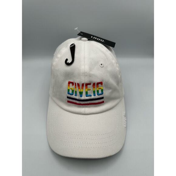 NWT UNRL White Rainbow Give 16 Hat Pride Collection Adjustable OSFM - Picture 2 of 5